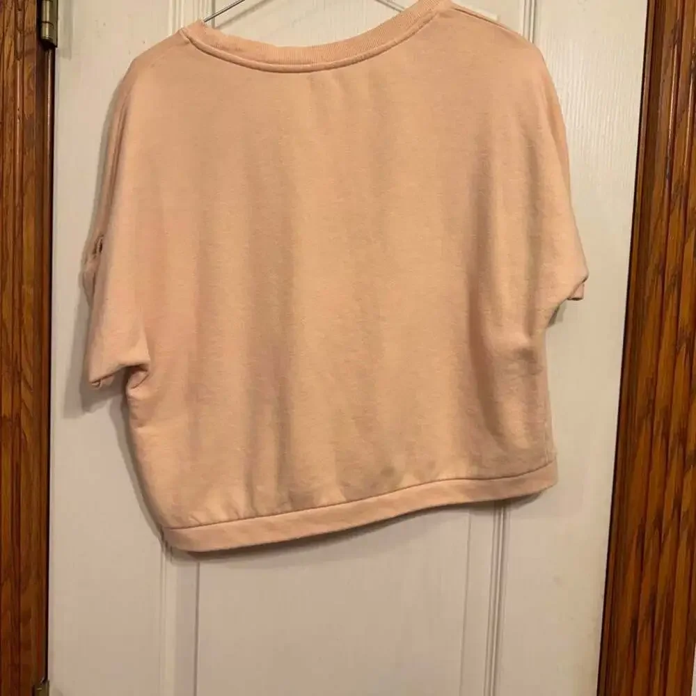 Fabletics Women's Pink and Tan Sweatshirt
